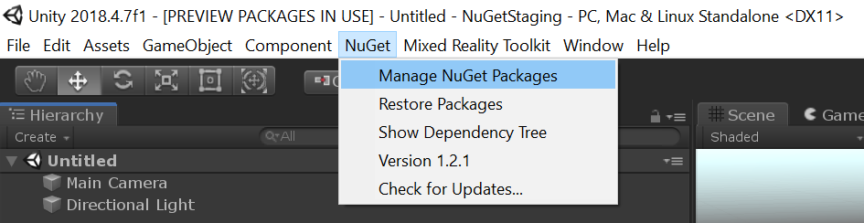 Manage NuGet Packages